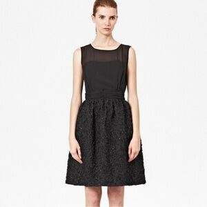 French Connection Black Rochelle New Embellished Ribbon Formal Evening Dress 4